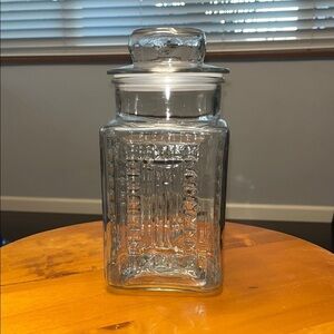 Anchor Hocking Clear Glass Storage Jar with Lid